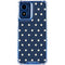Blue and Cream Polka Dots Moto G 5G (2024) Clear Case